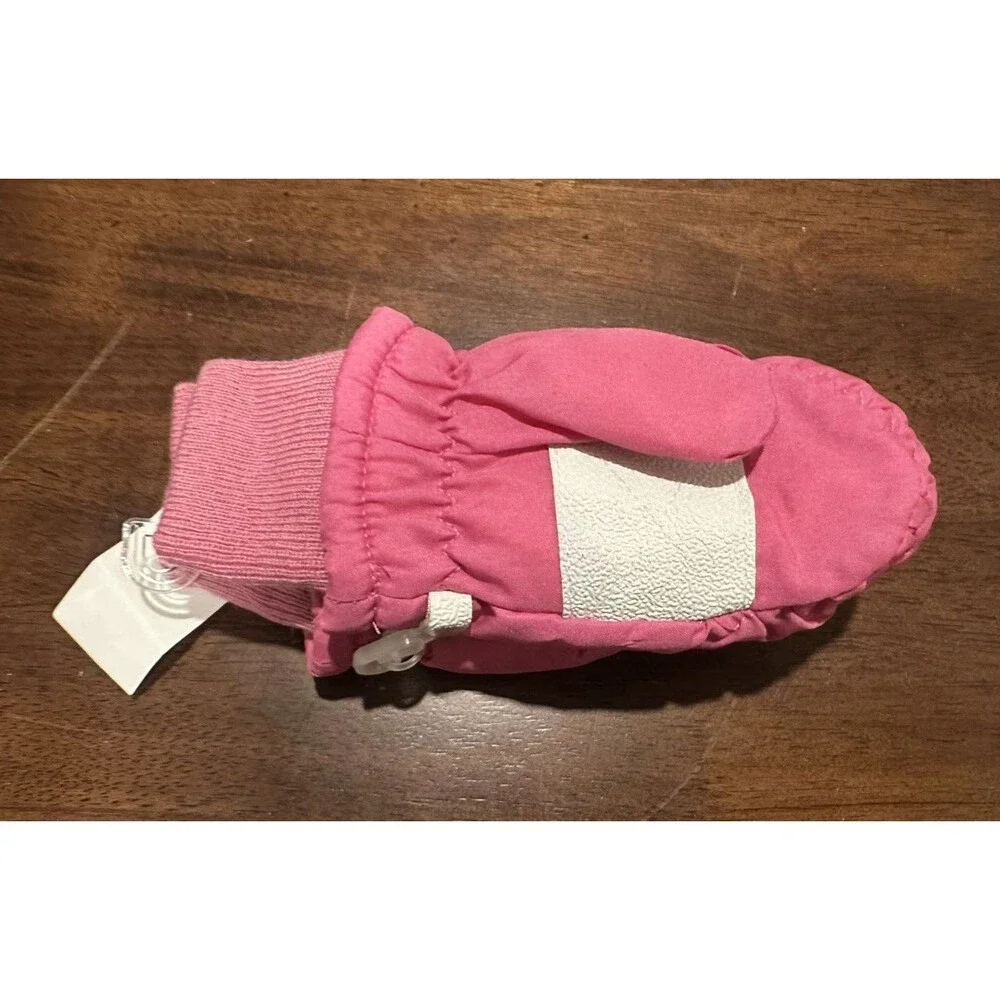 ABG Accessories Girls toddlers winter snow pink mittens